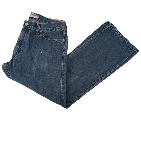 Levis 514 Slim Straight Jeans Mens Size 36 X 30 Mid Rise Medium Wash Denim Pants - Picture 1 of 6